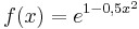 f(x)=e^{1-0,5x^2}