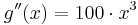 g''(x) = 100\cdot x^{3}