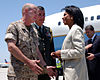 Rice speaks with troops after landing in Larnaca July 24 2006.jpg