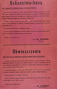 Death penalty for Jews outside ghetto and for Poles helping Jews anyway 1941.jpg