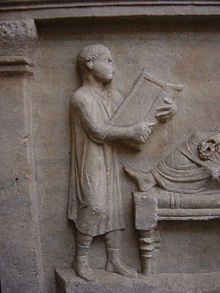 Milano - Museo archeologico - Sarcofago avvocato Valerius Petronianus -315-320 d.C.- - Foto Giovanni Dall'Orto - 21-march-2005 - 03.jpg