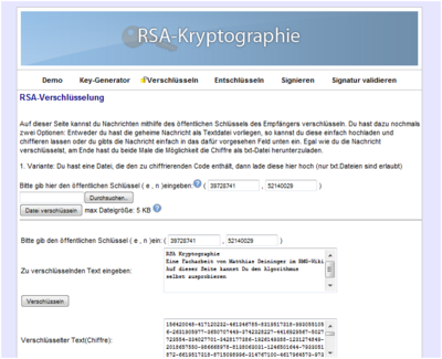 Benutzer:Deininger Matthias/Facharbeit/RSA-Algorithmus ...