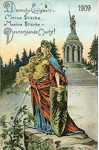 Postkarte Arminius Germania